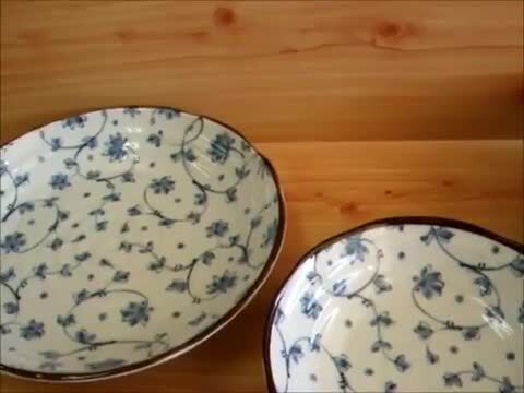 楽天市場】絵皿 和食器 中鉢 煮物 浅型 美濃花唐草 16cm サラダボウル