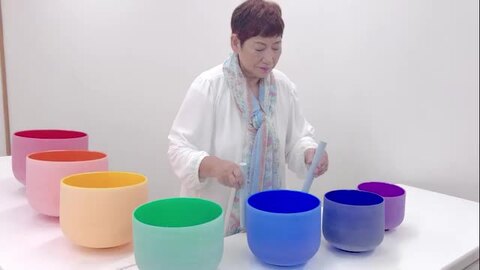 楽天市場】【432hz調律】7チャクラカラー【フロスト】クリスタル