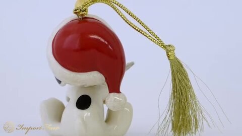 楽天市場】レノックス サンタスヌーピーとウッドストック スヌーピーの