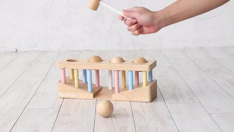 楽天市場】知育玩具 ころりん トントンボール | 1歳半 おもちゃ 子供