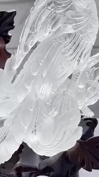 楽天市場】水晶 鳳凰 彫刻 32cm パワーストーン 天然石 原石 置物 風水