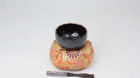 楽天市場】【高級おりんセット】本焼き／砂張／蓮型おりん／3寸5分（径