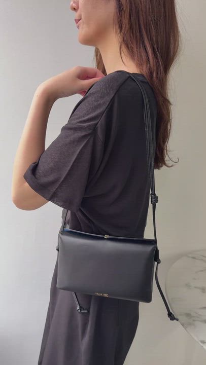 楽天市場】CELINE セリーヌ ショルダーバッグ TRIO FLAP トリオ